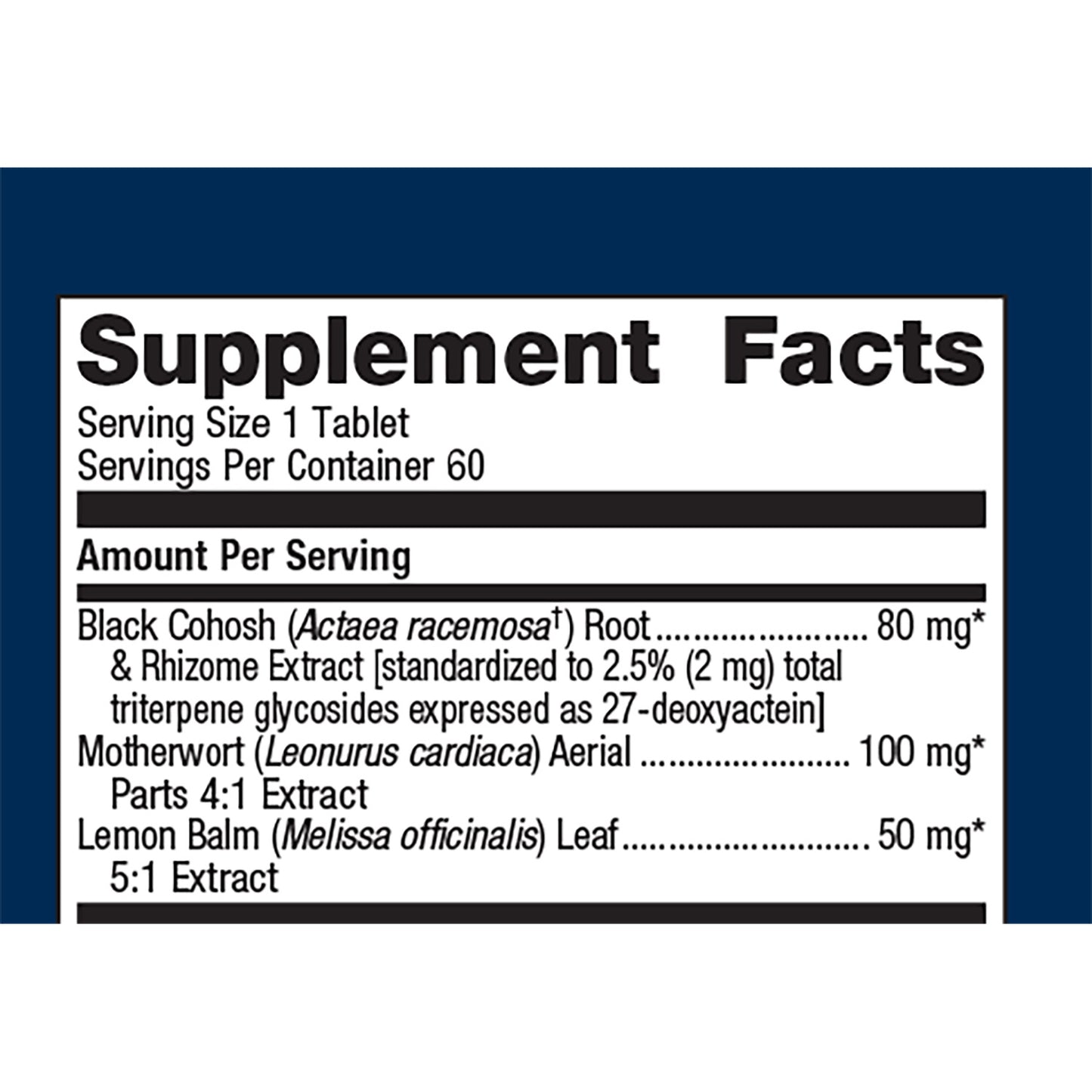 Black Cohosh Plus® Relief for Menopausal Mood Changes