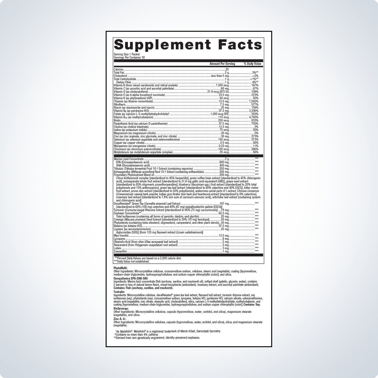 Wellness Essentials® Men's Vitality Daily Packs