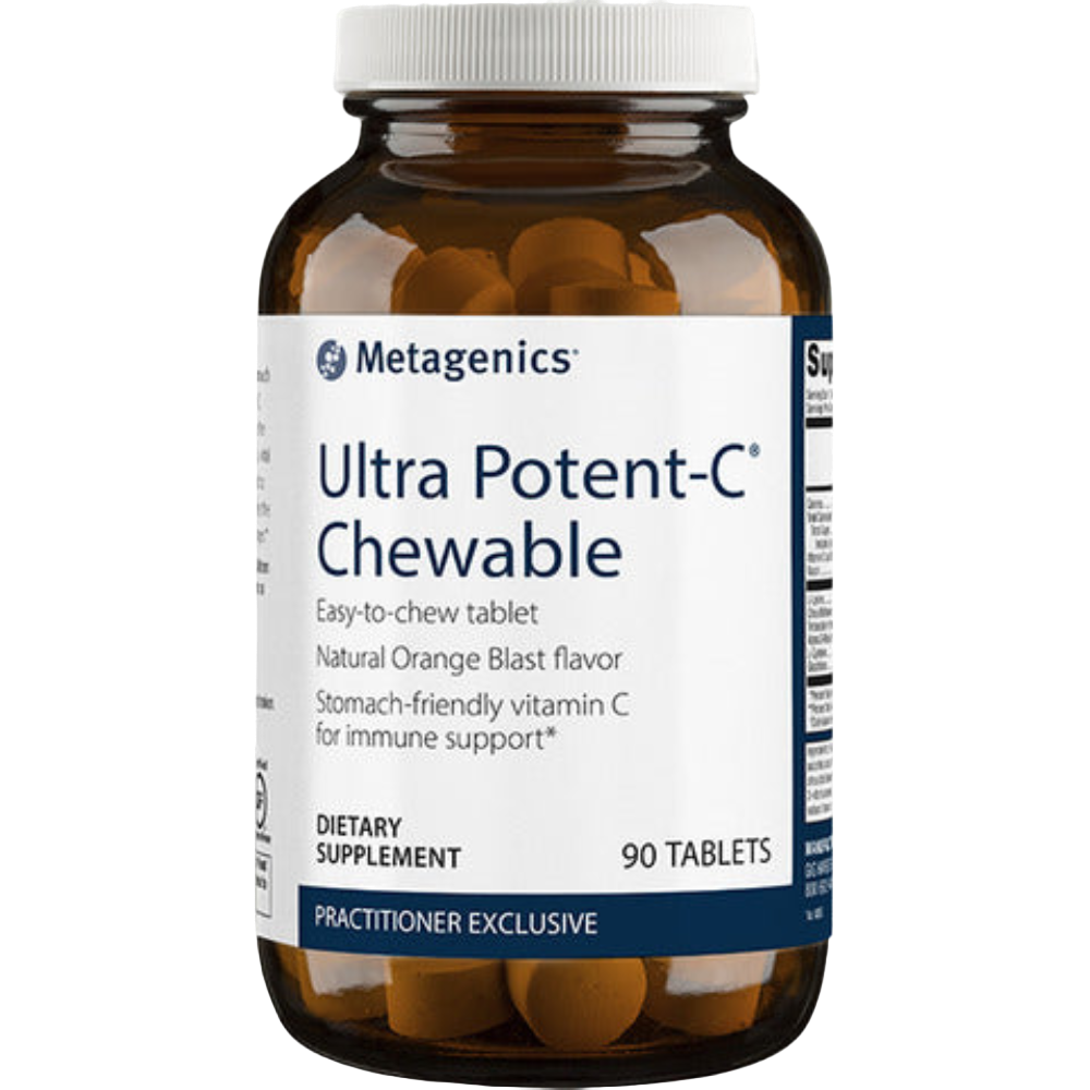 Ultra Potent-C® Chewable Vitamin C-orange-flavored-for immune support.