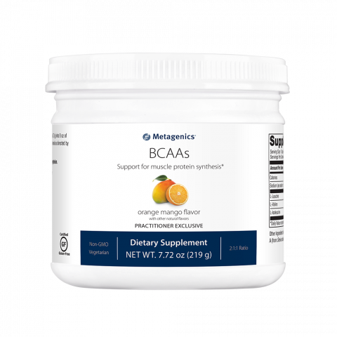  BCAAs Support for muscle protein synthesis. Muscle up with Metagenics