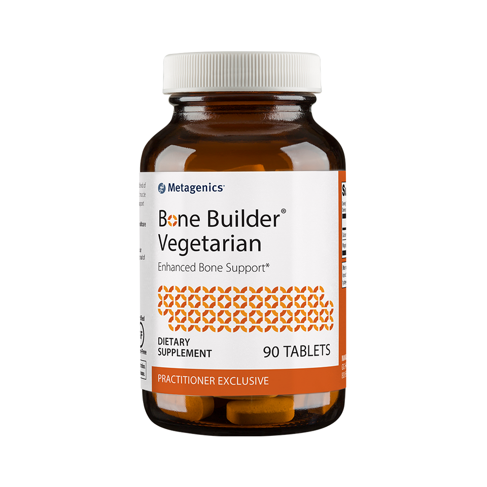  Bone Builder® Vegetarian (formerly Osteo-Citrate)  Enhanced Bone Support features a ratio-balanced blend of calcium and magnesium to support bone density and muscle health. Magnesium works together with calcium to support bone health and muscle relaxatio