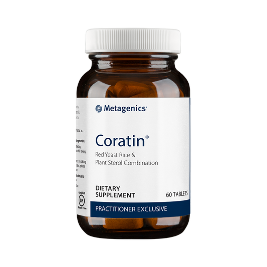 Coratin® features red yeast rice and a balanced combination of plant sterols. Vitamin K2 has been added in specific forms for better utilization.