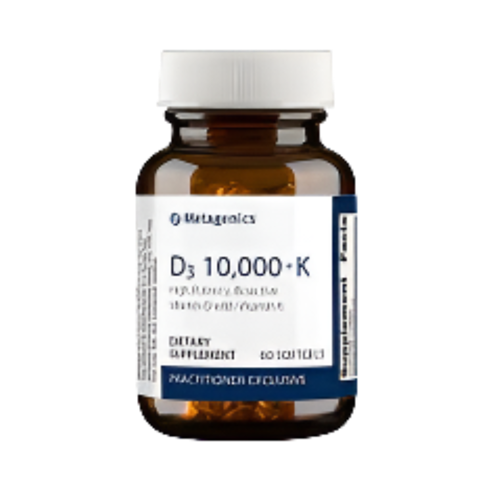  Vitamin D3 10,000 + K Supports bone, heart, and immune health.