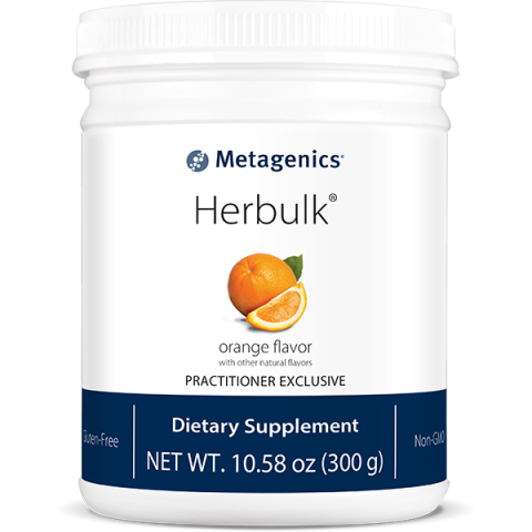 Herbulk®-features 7 grams of dietary fiber per serving. This powdered formula is designed to support healthy intestinal function, and offers great support for those who want to promote healthy bowel motility. Orange flavor
