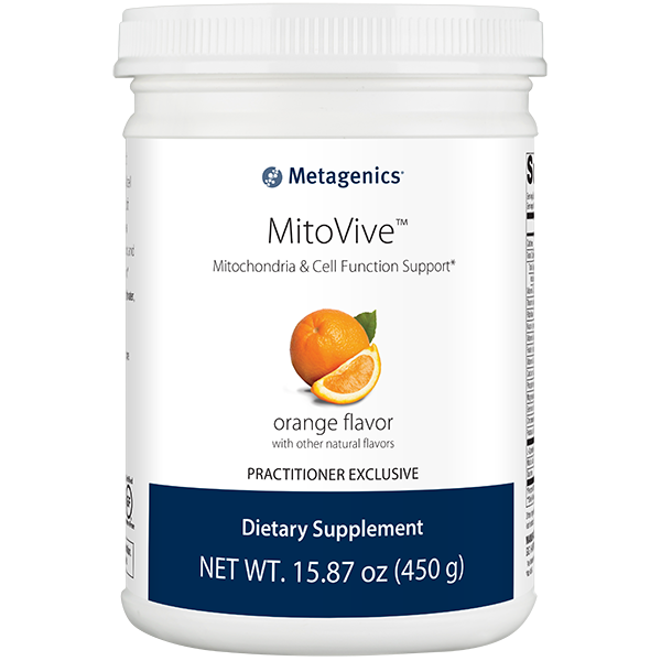 MitoVive™ Mitochondria & Cell Function Support features targeted amino acids (i.e., L-carnitine, taurine), magnesium, and other nutrients in an easy-to-use, powdered delivery form.