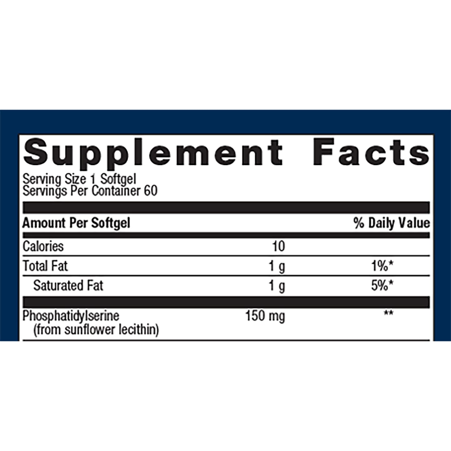 Phosphatidylserine-Helps support cognitive function and learning