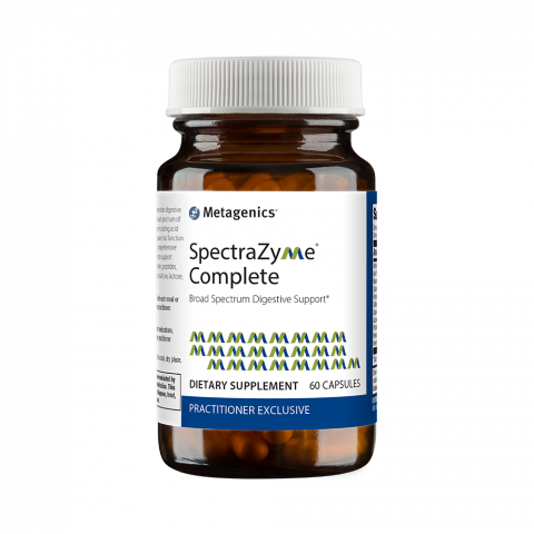 SpectraZyme® Complete Broad Spectrum Digestive Support healthy digestion of proteins, peptides, carbohydrates, fats, cellulose, maltose, lactose, and sucrose
