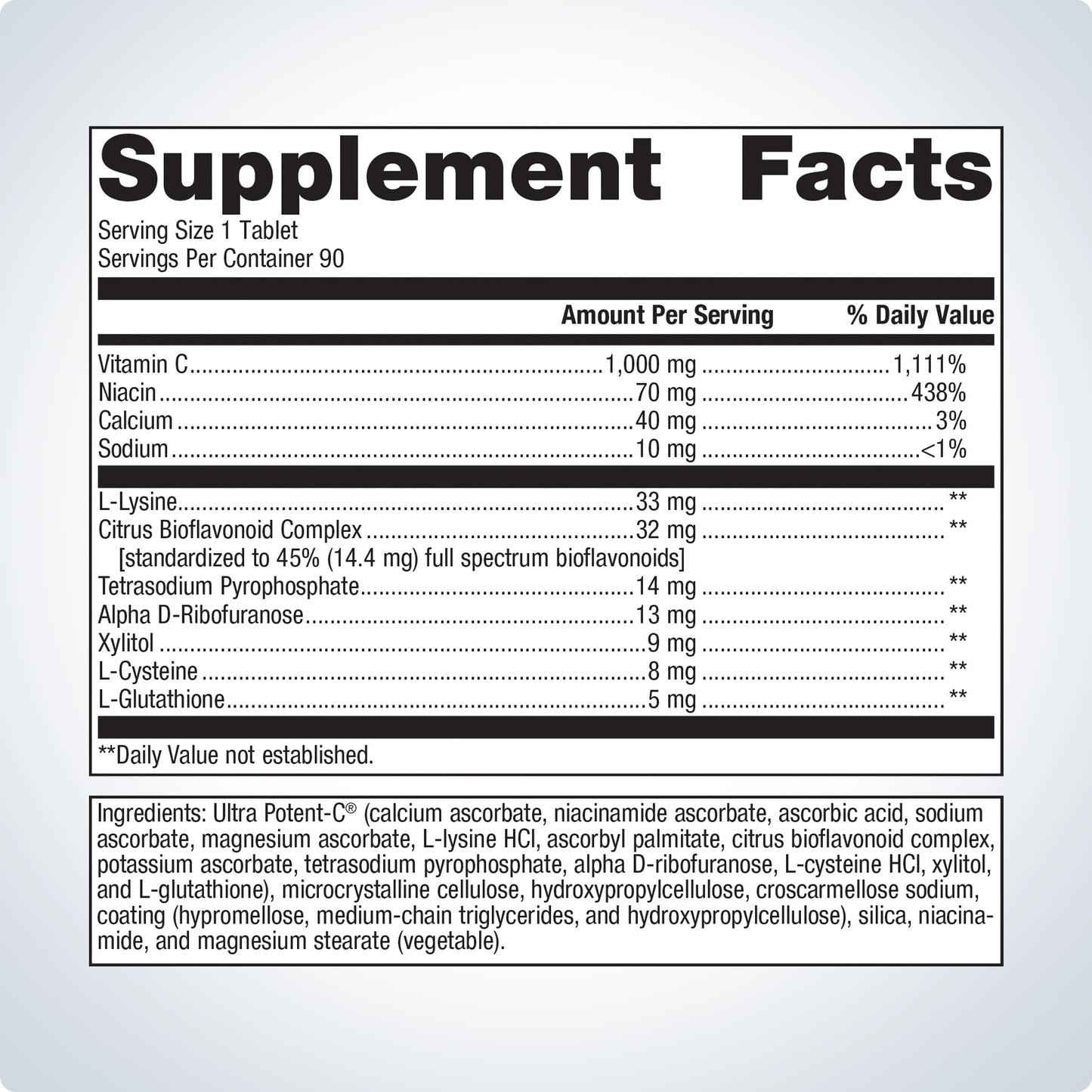 Ultra Potent-C® 1000 Stomach-friendly vitamin C for immune support