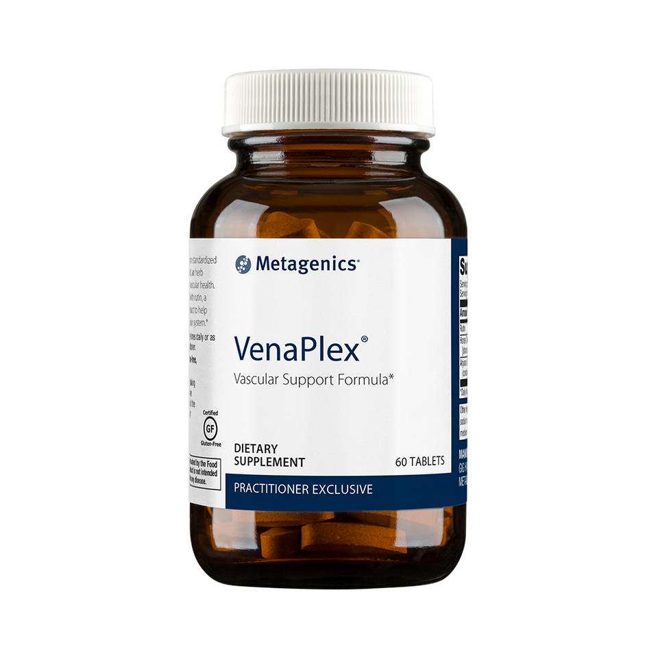 VenaPlex®Vascular Support Formula-a premium standardized extract of horse chestnut seed, an herb traditionally used to support vascular health. Horse chestnut is combined with rutin, a flavonoid, and arjuna bark extract to help support a healthy cardiovas