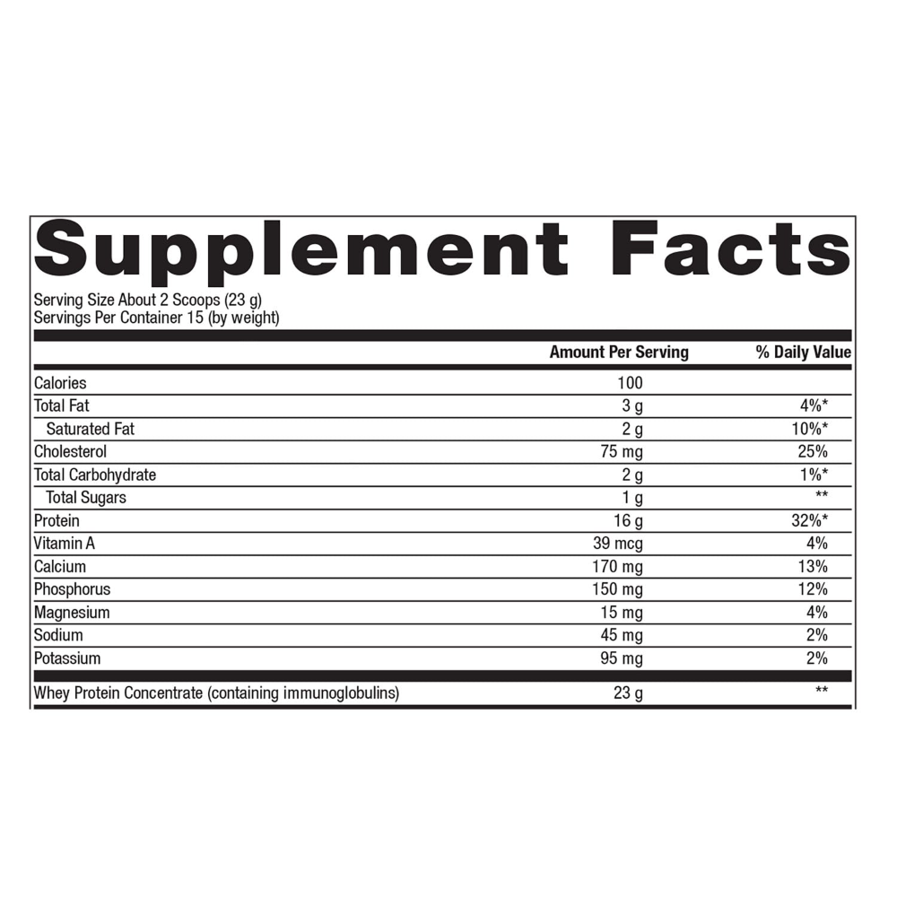 BioPure Protein-Bioactive Pure Whey Protein with Naturally Occurring Immunoglobulins