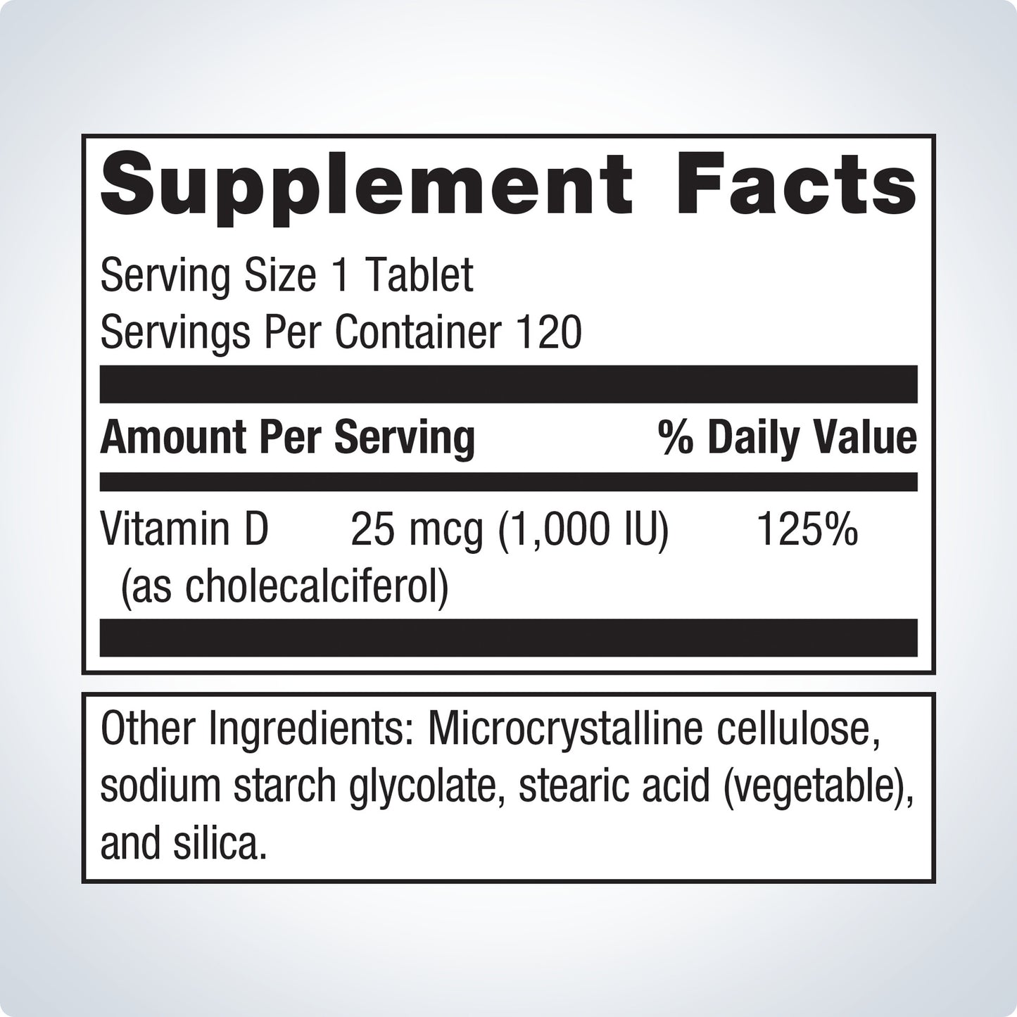 Vitamin D3 1000 - Metagenics