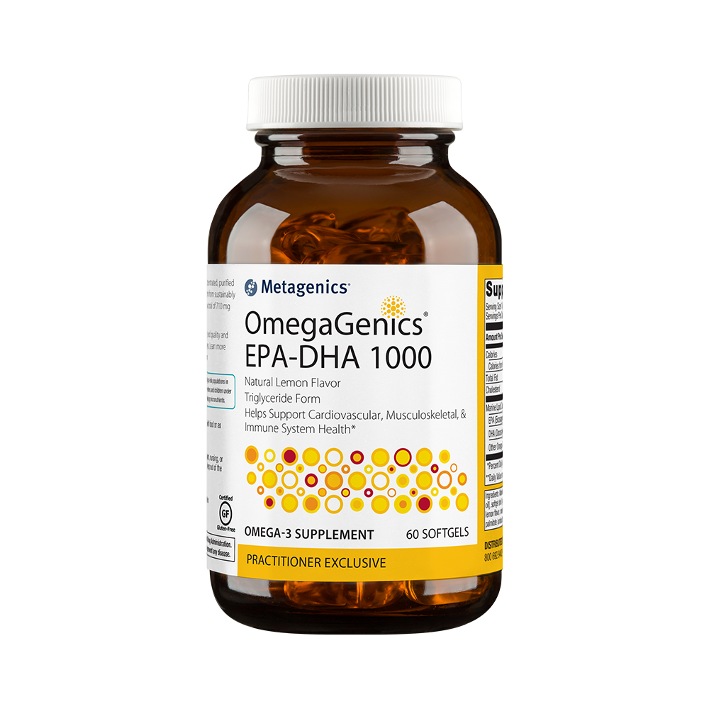 OmegaGenics® Fish Oil EPA-DHA 1000 Cardiovascular Support -Metagenics