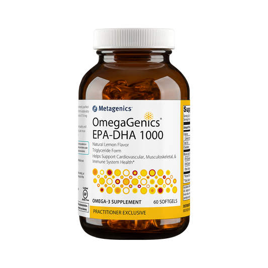 OmegaGenics® Fish Oil EPA-DHA 1000 Cardiovascular Support -Metagenics